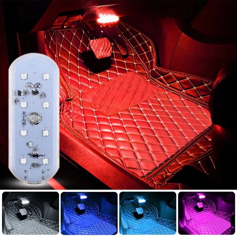 

Car Accessories Interior Finger Touch Sensing Six Bright Led Lights Beads 5V Mini Nightlights USB Charging Magnets Car Lighting