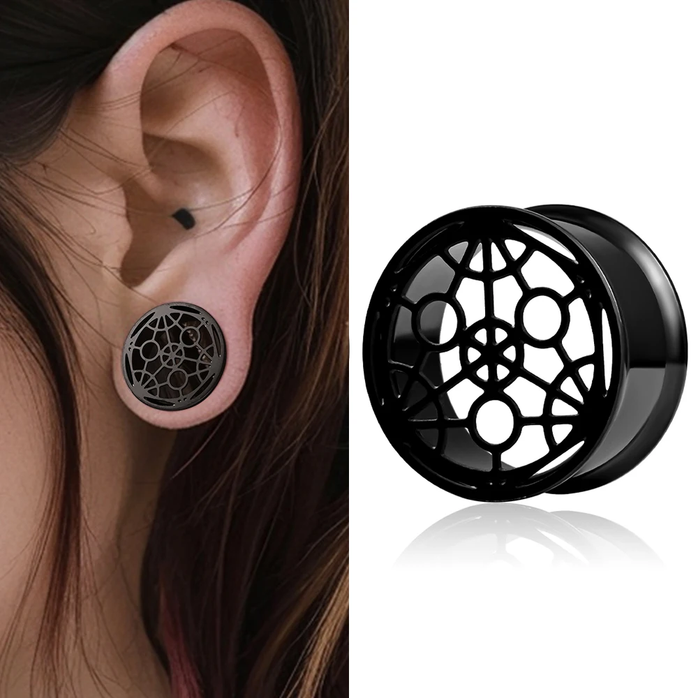 Lot De 12 écarteurs D'oreille En Inox - Tailles De 6 Mm à 25 Mm - Pour Stretching - Boîte Cadeau - Polis Et Confortables