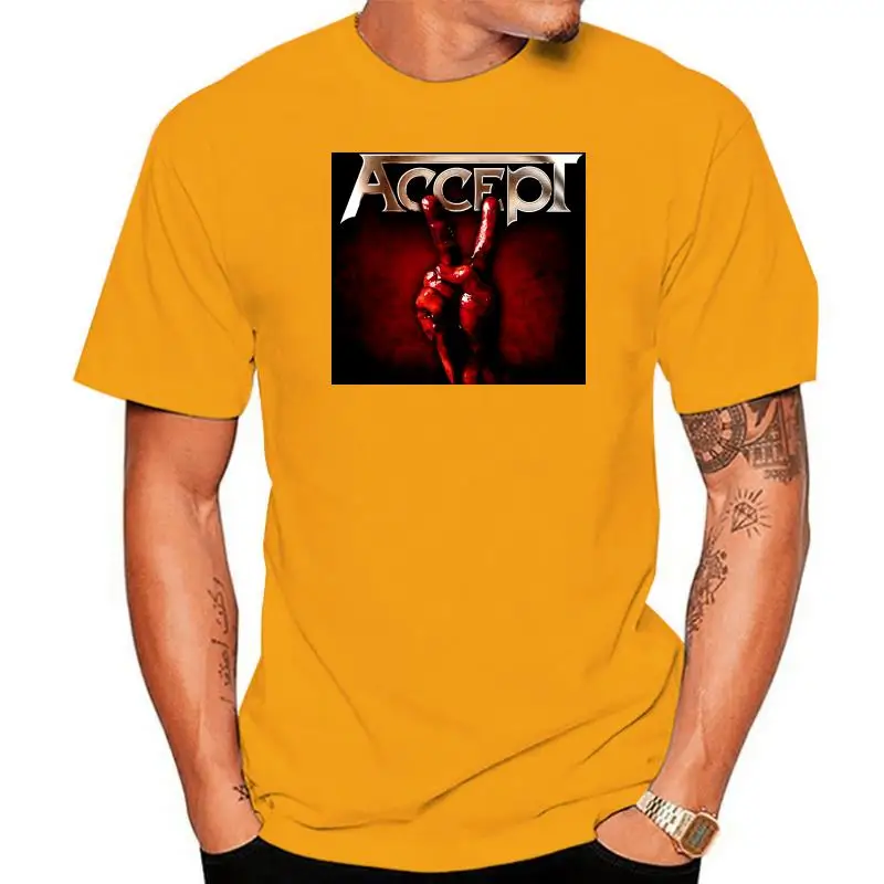 

ACCEPT - German heavy metal band - T-shirt sizes S to 6XL Printed T-Shirt Men Short Sleeve O-Neck T-Shirts Summer