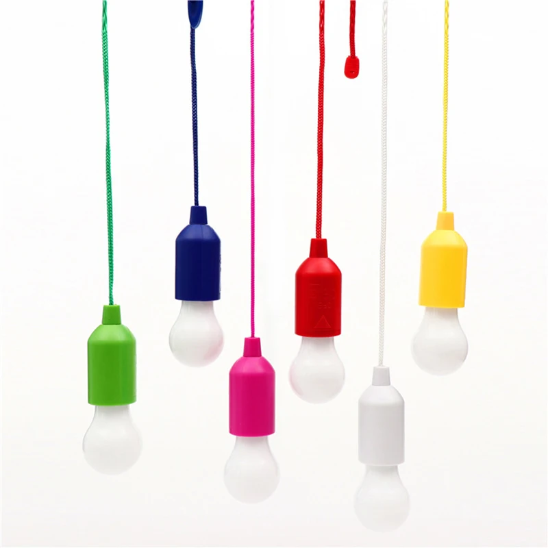 Colorful Pull Light Bulb Chandelier Portable Hanging Light Bulb Outdoor Camping Garden Decoration Hanging LED Night Lamp camping light portable lanterns camping lamp camping lantern portable light bulb