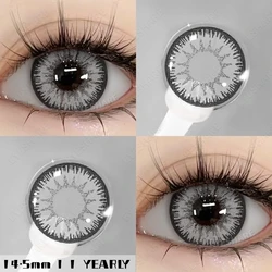 Vibrant Color Contact Lenses for Cosplay & Halloween Makeup (AYY - Gray)