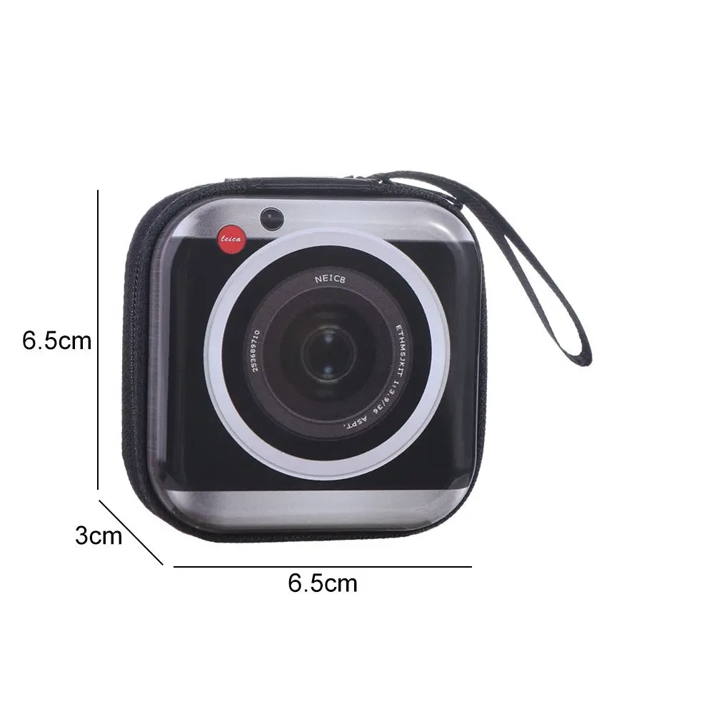 Retro Feelings Pattern Creative Coin Purse Headphone Storage Box Simple Fashion Mini Wallet Small Change Organizer