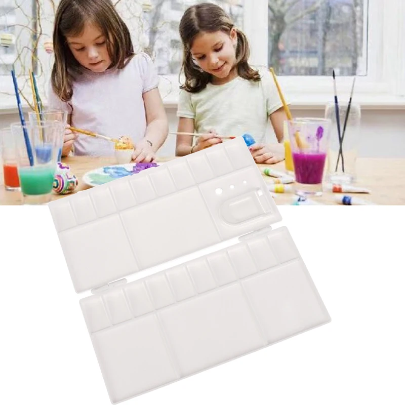 

1Pc Creative Art Palette Plastic Small Watercolor Renovate Cover Pigment Box Painting Tools Artistic Supplies