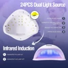 YIKOOLIN SUN5 48W Led Uv Lamp For Nails Drying With 4 Timers Automatic Sensor All Gel Professional Nail Art Tools Accessories 4