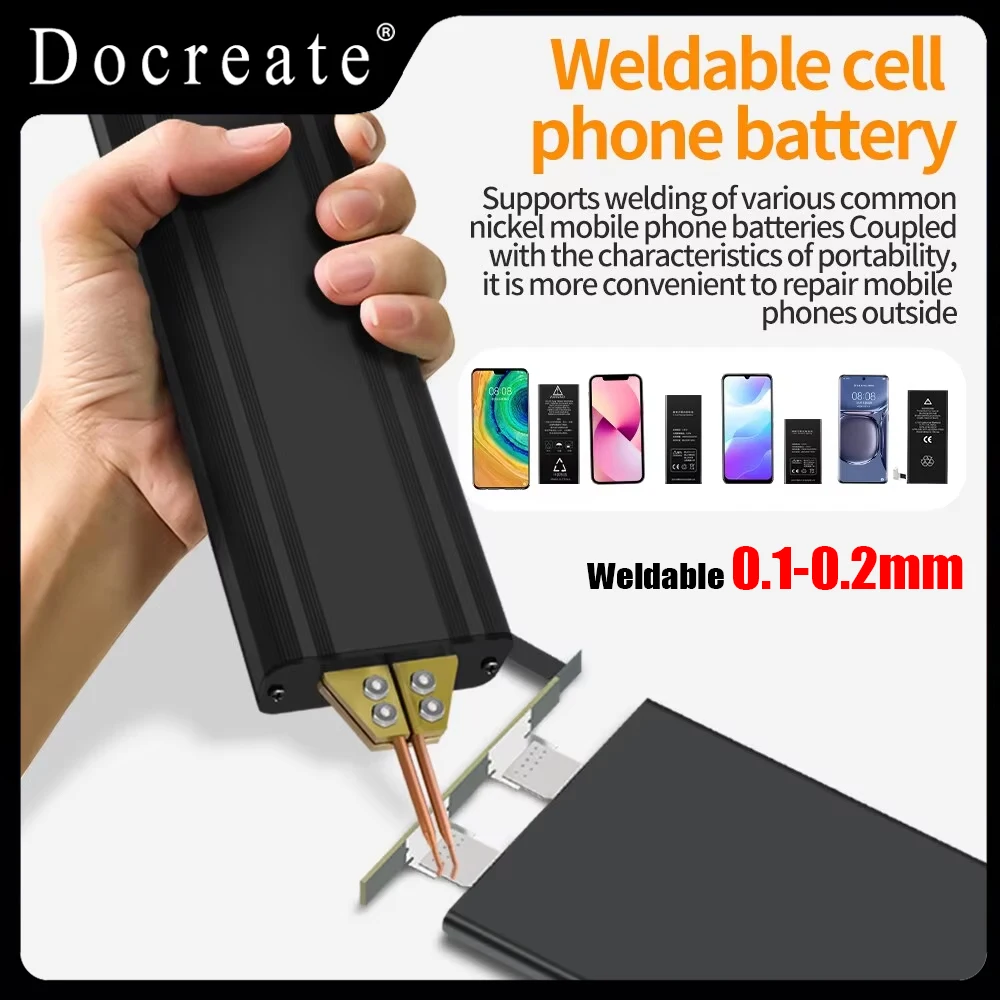 Spot Welder 80 Gears Adjustable Portable Handheld Digital Display Mini Spot Welding Machine Automatic Trigger for 18650 Battery