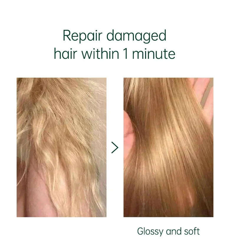 Description Picture 4 of itemKeratin Hair Mask Professional Hair Treatment Cream Smoothing Straightening Soft Repair Damaged Frizz Hair Care Products