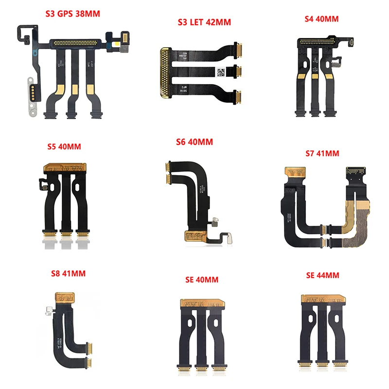 LCD Touch Display Screen Motherboard Connector Flex Cable For Apple Watch Series 8 5 6 7 41/45/40/44 MM S3 LET GPS S5 S6 S7 SE flex cable flex cable connector flex cable replacement