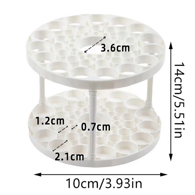 1pc Cosmetic Storage Dustproof Makeup Brush Storage Bucket Cosmetic Brush Holder Cup Transparent Pen Holder For Dressing Table 5