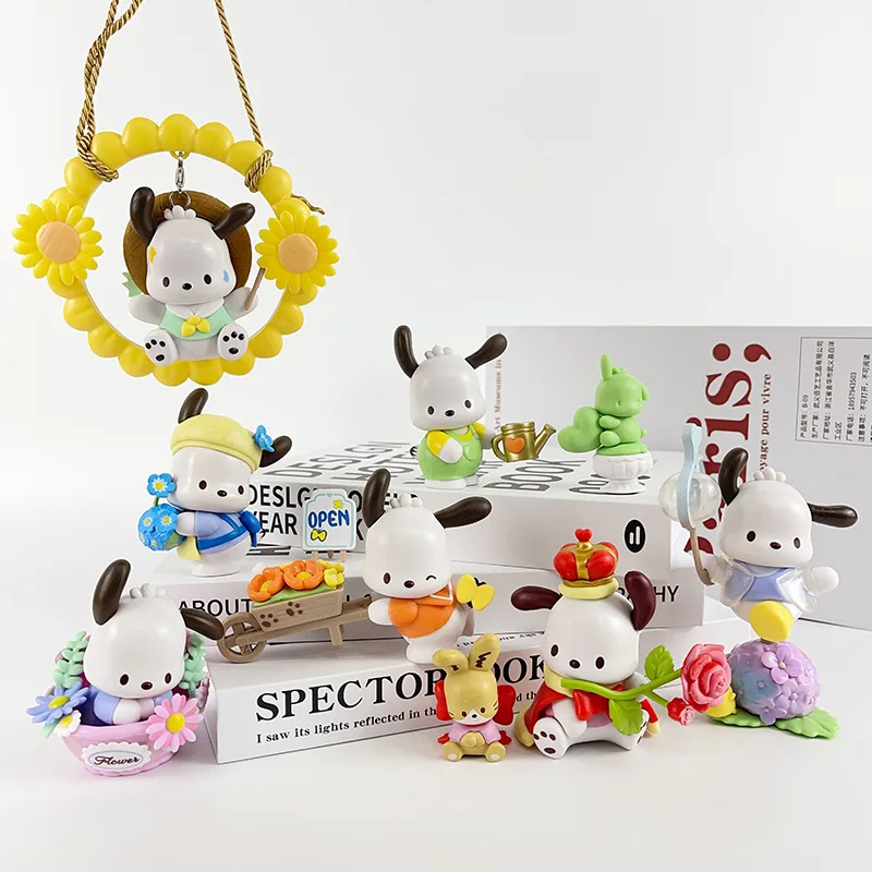 

Кавайные фигурки Sanrio, понравико, маленькие милые модели кукол, аксессуары для автомобиля, украшение для комнаты, стола, декоративные игрушки, подарок для детей