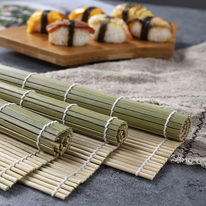 Tappetino Sushi Bambù Kit Fare Sushi In Casa - 9 Pezzi Con Tappetino Bambù, Bacc