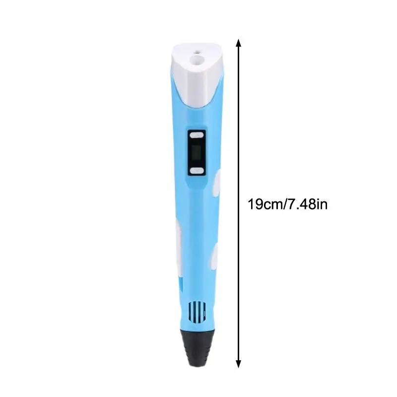 3D 인쇄 펜 지능형 펜 USB 케이블로 낙서 예술 공예품 만들기 어린이 성인을위한 DIY 창의적 미술 용품