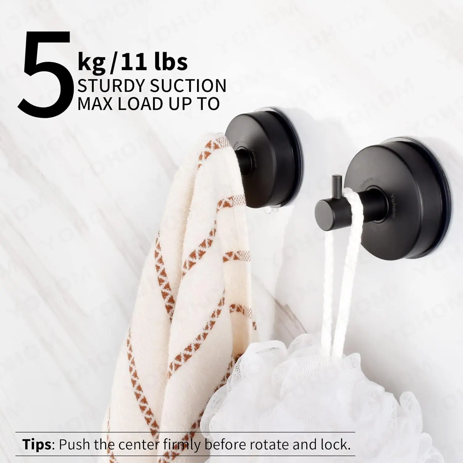 Suction Cup Hooks Shower Towel Holder Stainless Steel Vacuum Bathroom Shower Hook Suction Towel Rack Kitchen Organizer