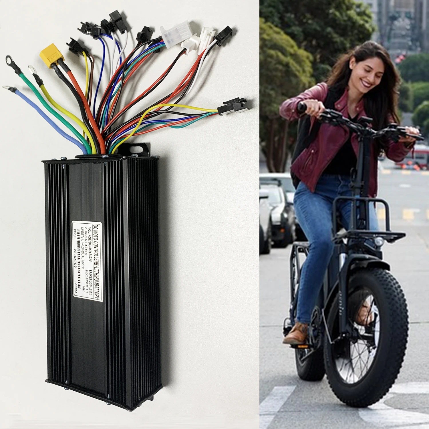 36V/48V/52V E-bike 45A 1500W 2000W 2500W Controller brushless a onda sinusoidale a tre modalità per scooter triciclo strumento protocollo No.2 - immagine 4
