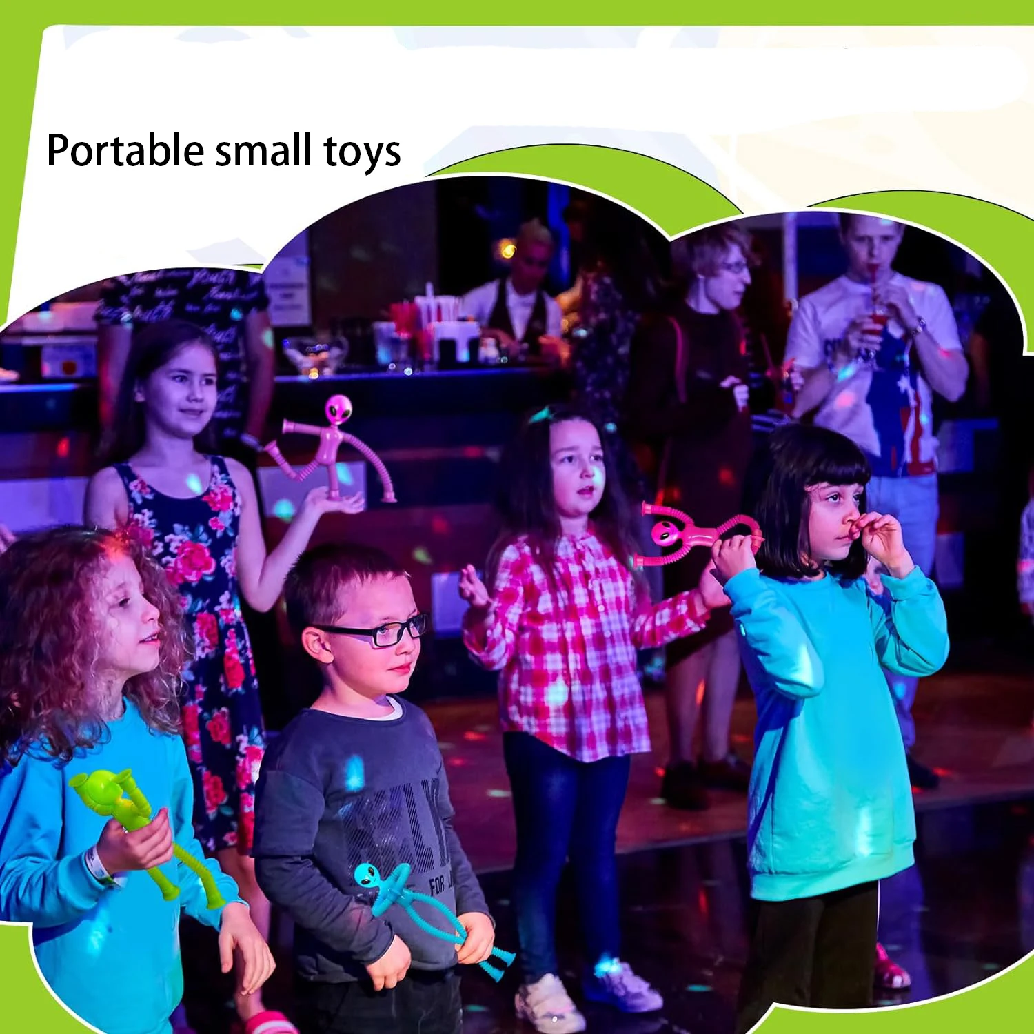 Telescopic toys with extraterrestrial light and multifunctional shapes, fun puzzle puzzle for stress relief, stretching 6