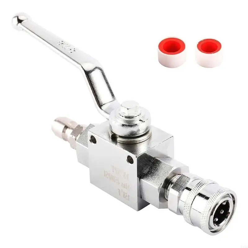 E15A Professional Stainless Steel Valves & Adapter Set Easy Operate Stainless Steel Valves Simple Installation