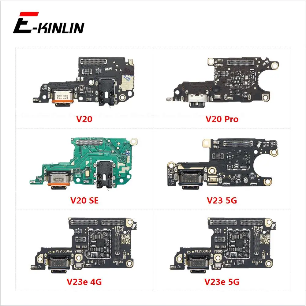 

USB Charging Port Dock Plug Connector Charger Board With Mic Microphone Flex Cable For Vivo V20 SE Pro V23 V23e 4G 5G