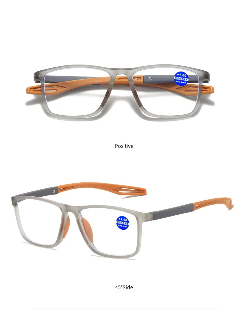 Sport lesebrille ultraleicht anti-blaulicht presbyopia brillen frauen männer weit sicht optische brillen dioptrien zu + 4,0 – Detail 7