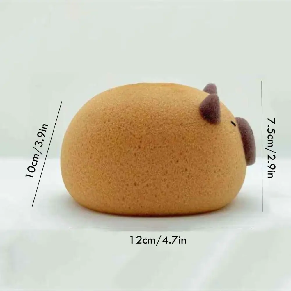 Cute Capybara Bath Sponge Ball Body Exfoliate Shower Puff Cartoon Animal Bubble Sponges Cleaning Brush Bathroom Accessories 6