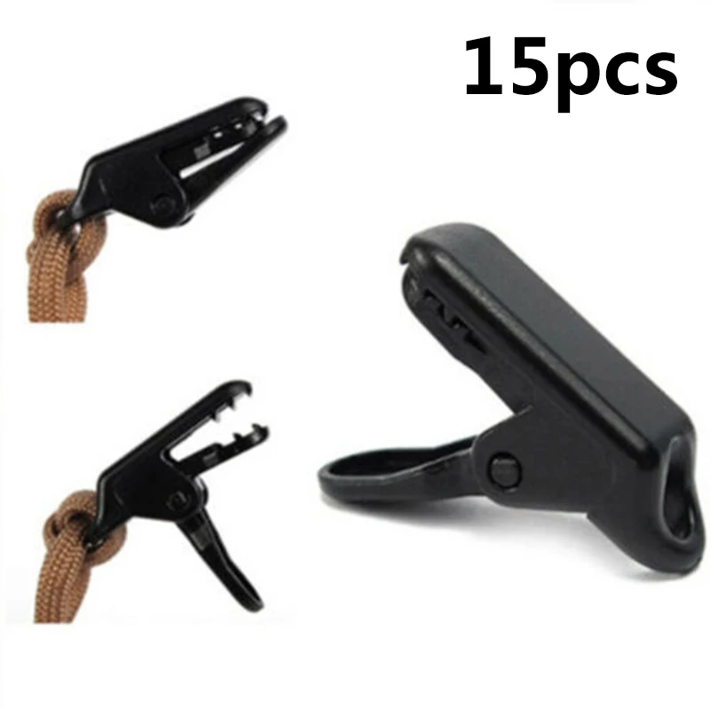 

Tent Fixing Clip Canopy Tarpaulin With Additional Pull Point Crocodile Clips Canopy Windproof Plastic Clips 15 Pieces Suitable