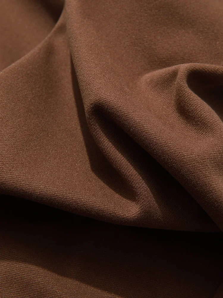 I BELIEVE YOU 여성용 멜라 스타일 캐주얼 바지, 2023 겨울 Y2K 빈티지, 스트레이트 탄성 허리, 두꺼운 바지 2234045421, 신상