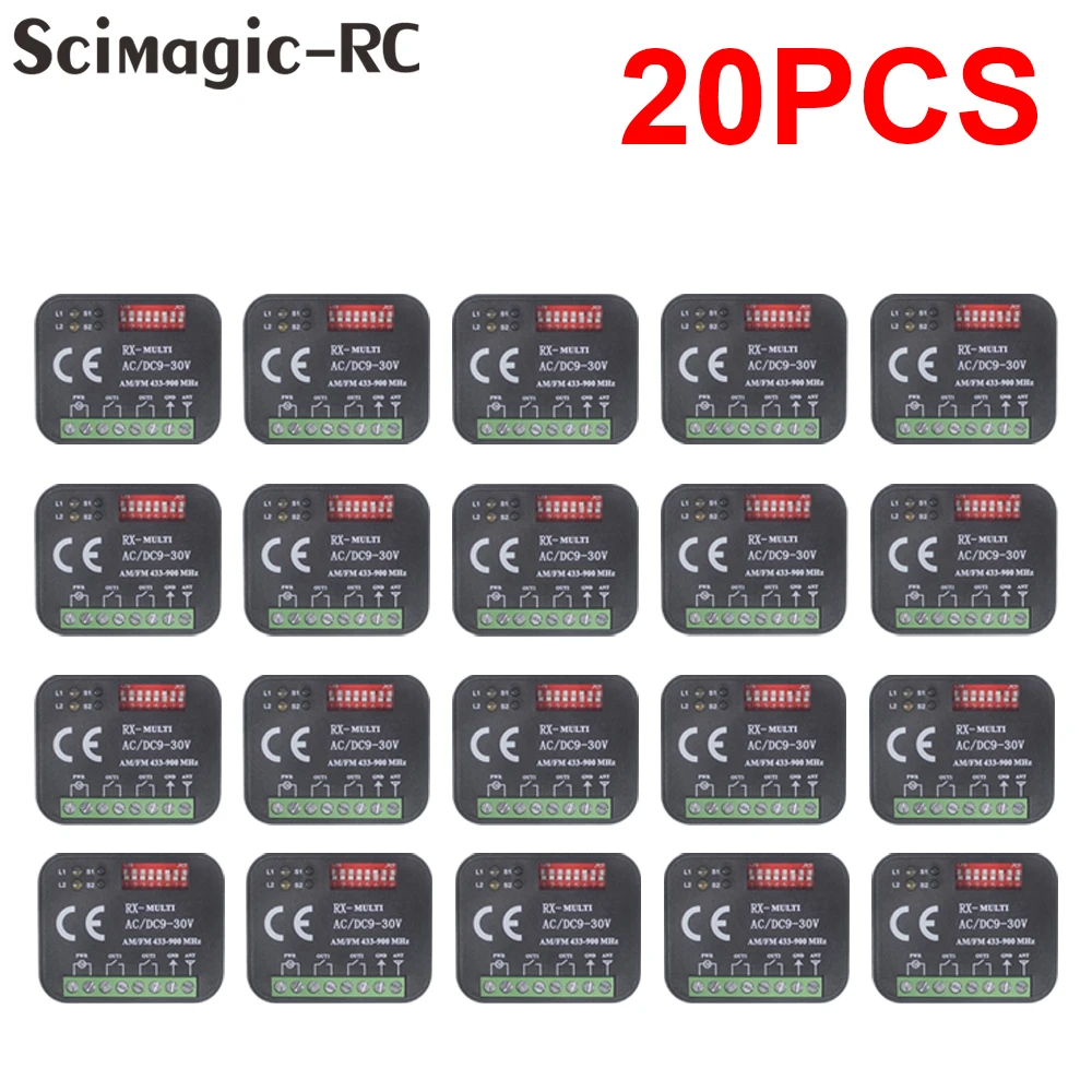 SMG-662 RX MUTI 300-900mhz Universal Garage Tür Fernbedienung 433mhz 868mhz Empfänger Schalter 2CH AC/DC 9-30V Verkaufen in ein Paket