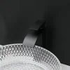 Transparent Thick Glass Basin Set Diamond Shaped Texture Bathroom Sink W/ Matte Black Faucet And Pop-up Drainage Mixer Tap 3