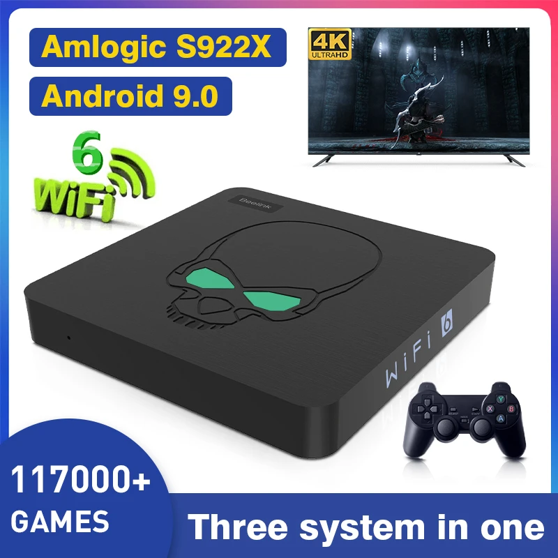 Retro Video Game Consoles Beelink Super Console X King For Ss/ps1/psp/dc/n64/mame  61000+games S922x Wifi 6 Android Tv 9 Game Box - Video Game Consoles -  AliExpress