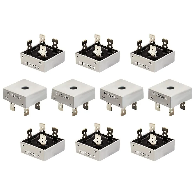 10PCS KBPC5010 Diode Bridge KBPC5010 50A 1000V Diode Bridges Rectifier KBPC 5010 Power Rectifier Electronic Componentes