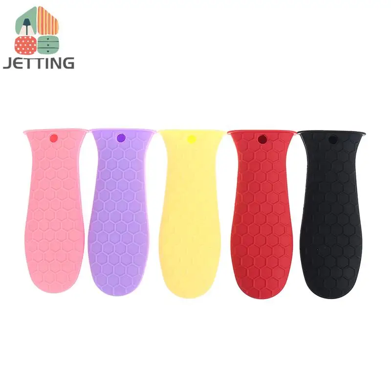 1Pcs Silicone Hot Handle Holder Potholder For Cast Iron Skillets Pans Grip Sleeve Cover Pots Pans Handle Parts pot handle cover pot handle holder