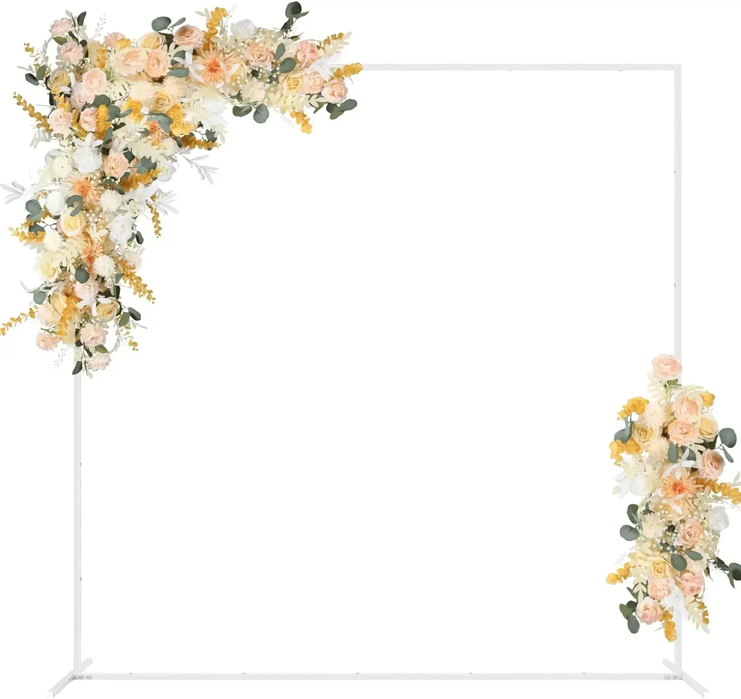 Wedding Arches for Ceremony,Wedding Arch Backdrop Stand, Square Metal Balloon Arch Stand Garden Frame for Wedding Birthday Party