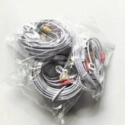 White 2 - in - 1 BNC + DC Power Video Extension Cable - 30M (White Color)