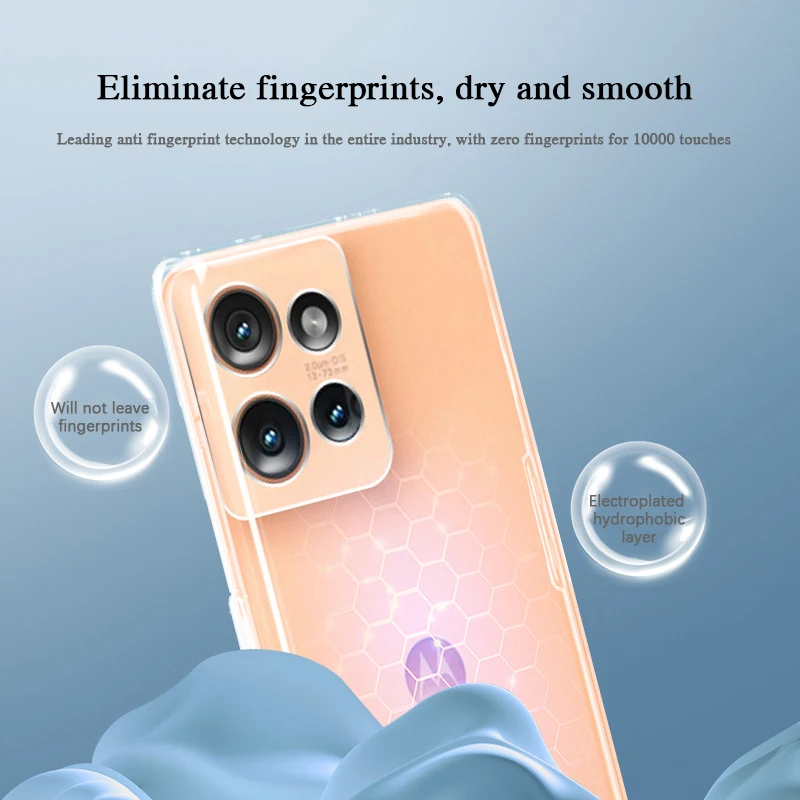 Ultra Thin Soft Clear TPU Camera Protective Phone Case - Transparent Cover