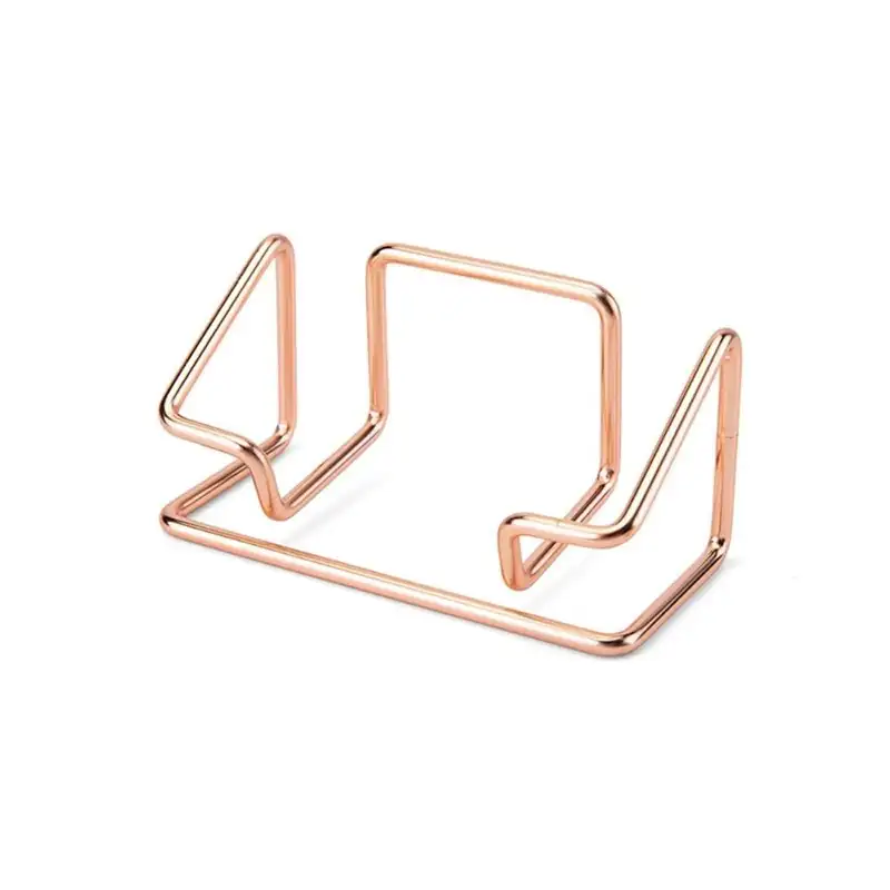 Gold Metal Business Card Holder Desk Bracket Cards Organizer Office Business Cards Display Holders Fashion Desktop Decorative - Image 14