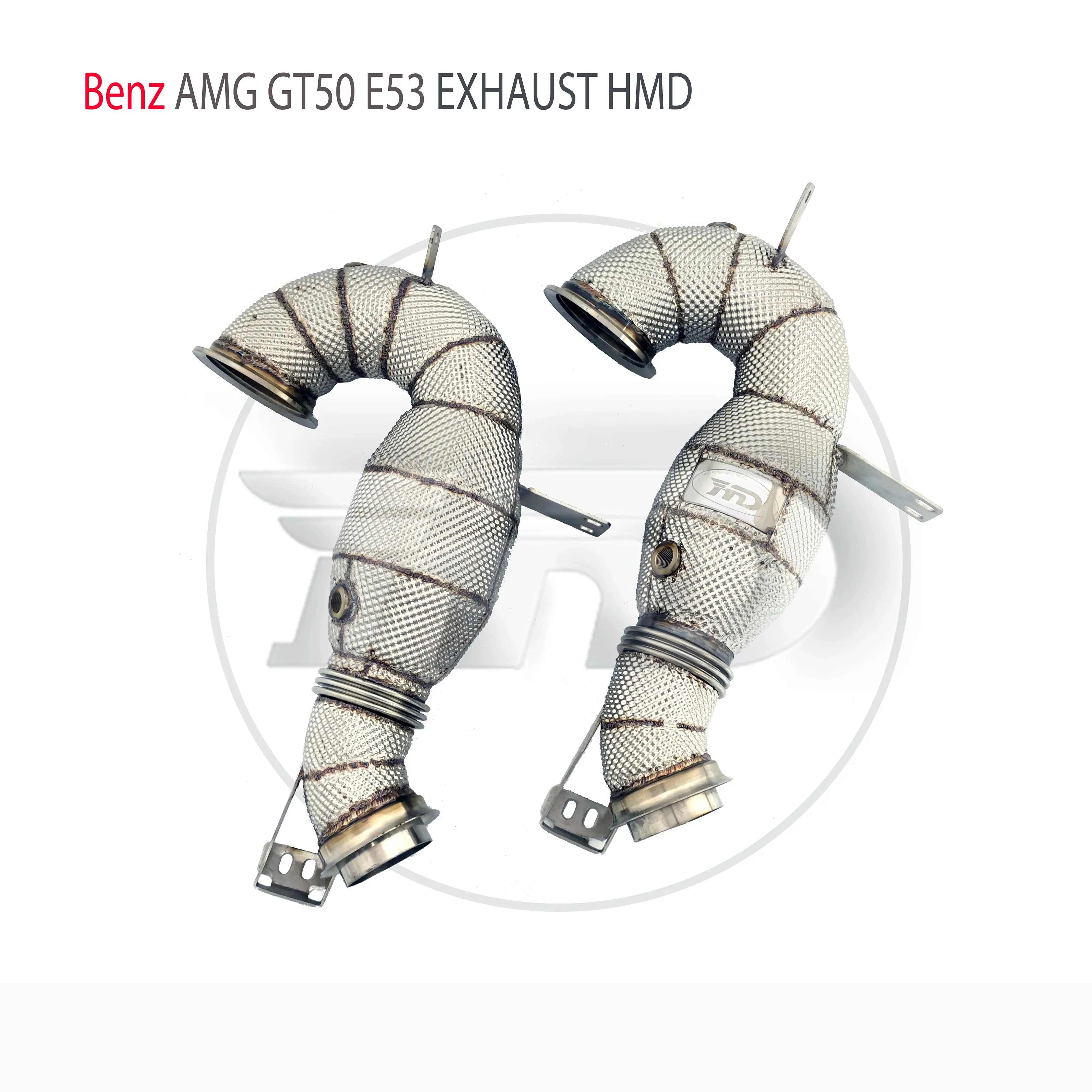 

HMD Exhaust Manifold High Flow Downpipe for Benz AMG GT50 E53 Car Accessories With Catalytic Header Without Cat Catless Pipe