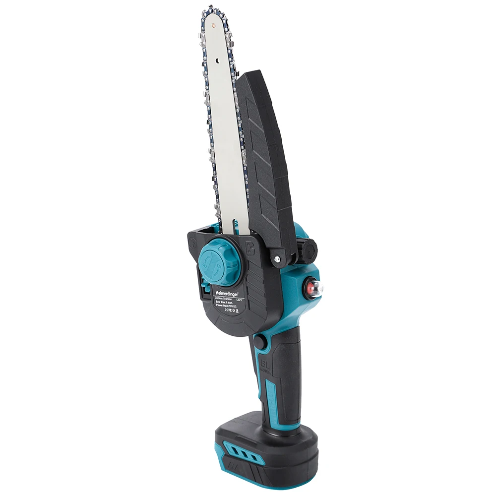 コードレスミニチェーンソー,8インチ,18V,充電式リチウム電池