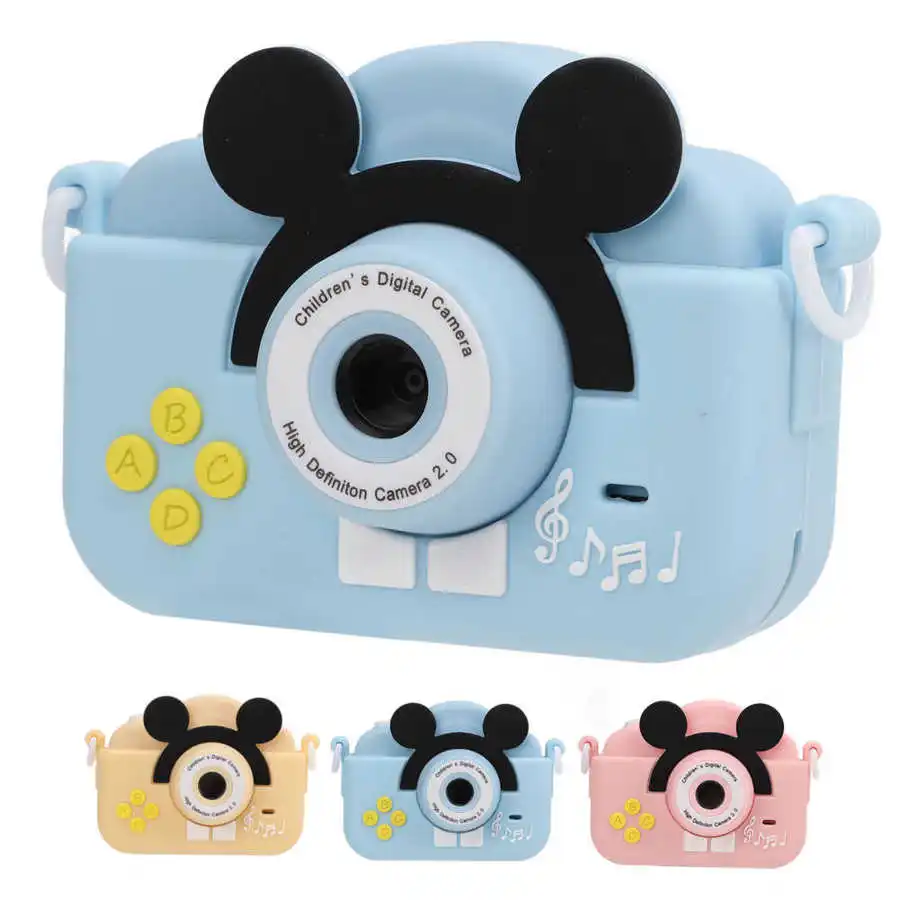 Mini Digital Children Camera Comfortable ABS 600mAh Rechargeable 2MP Kids Digital Camera 2 Inch Screen for Kids for Gifts