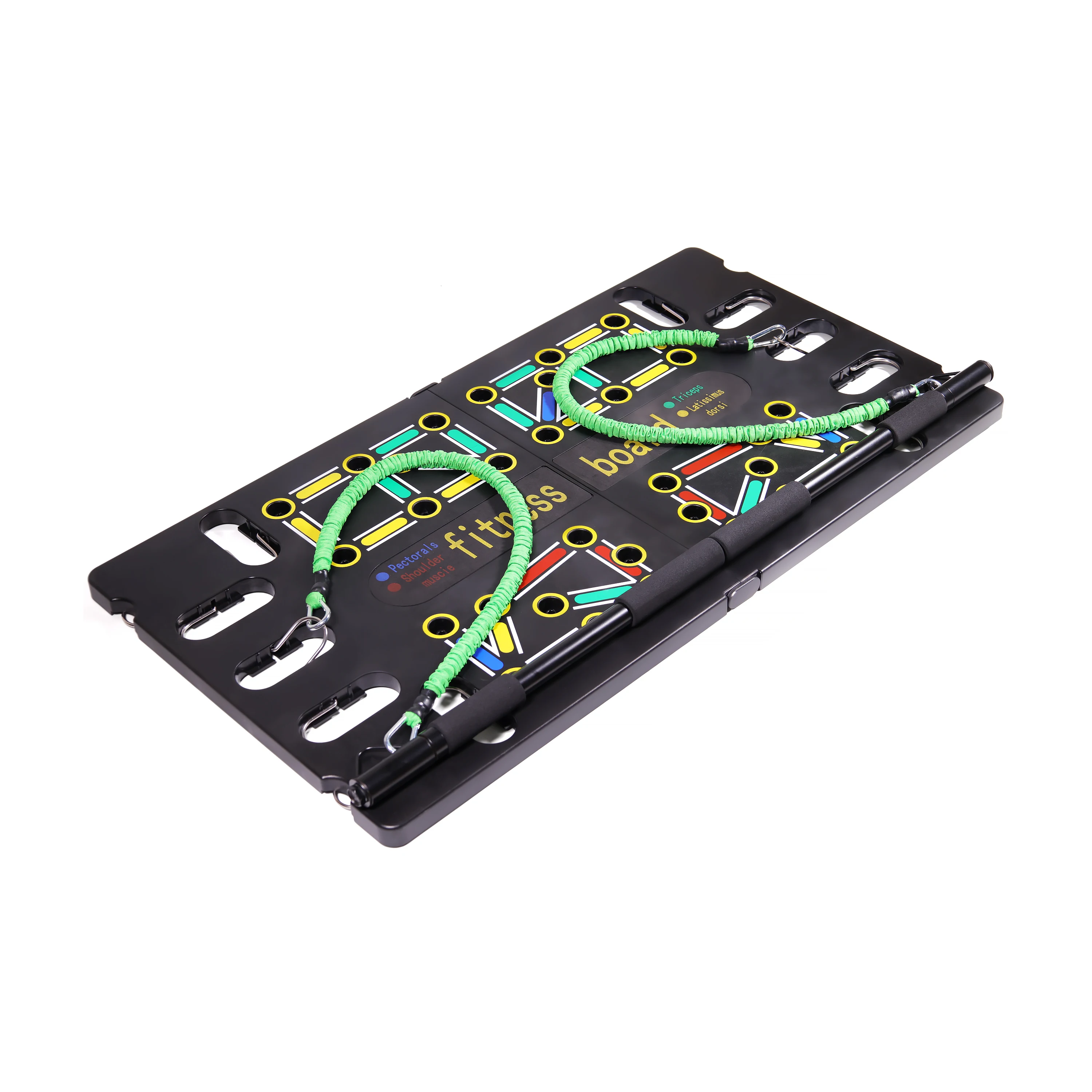 Multi-functional with Pull Rope Gym Home Pilates Counter Color Coded Carbon Push up Board