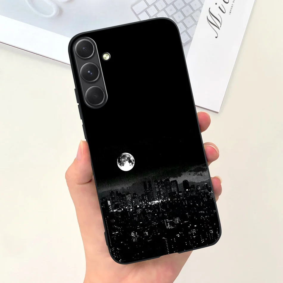 Fashion Moon Pattern Soft Silicon Back Cover