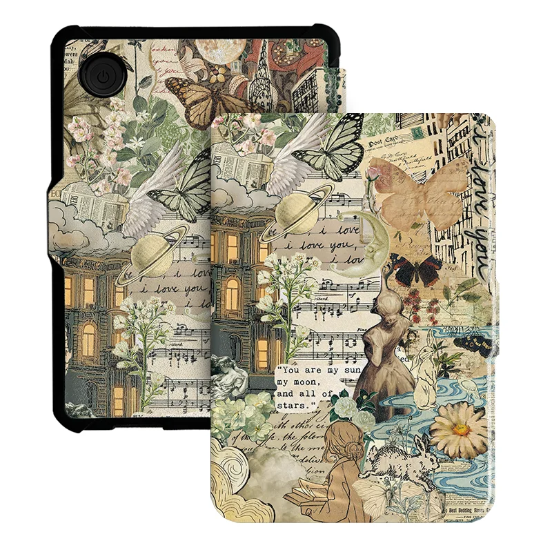 Twosheep 6-Zoll-Hülle für Kobo Clara BW Clara Color Clara 2E TPU Magnetic Flip Auto Wake Sleep TPU Soft Cover Ins Style – Detail 9