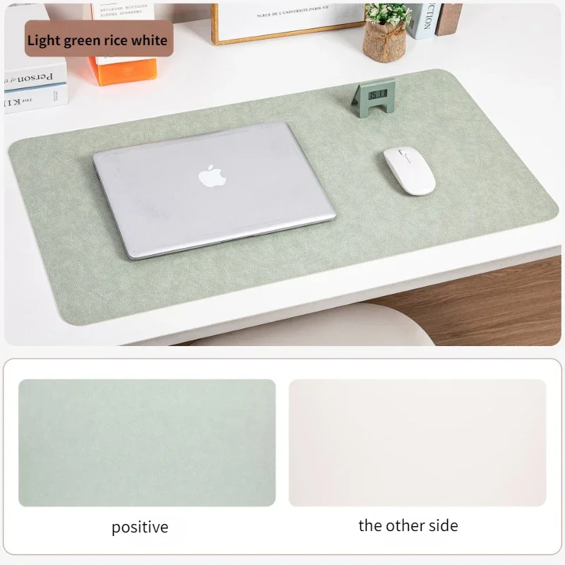 Vintage Cowhide Pattern Desk Pad - Double-Sided, Dirt-Resistant Office & Writing Mat