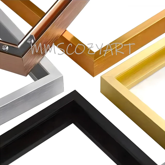 Kit de marcos de fotos de lona flotante de metal diy  Marco de imagen  flotante de metal dorado-Bricolaje-Aliexpress