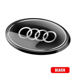 Premium 3D Aluminum Car Emblem Sticker Trunk Badge Decoration Decal Accessory - 1pc (Sticker For Audi)