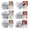 Silicone Mold DIY Flower Heart Cloud Rainbow Shape Resin Concrete Cement Mold Home Handicraft Desktop Decor Card Photo Holder 5