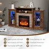 Electric Fireplace TV Stand for TVs Up to 65 Inches, 18-inch Fireplace Insert with APP Control, Remote Control, 16 Color Lights 5