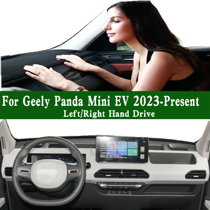 

For Geely Panda Mini EV 2023 2024 Accessories Dashmat Dashboard Cover Instrument Panel Protective Pad Anti-Dirt Proof Dash Mat