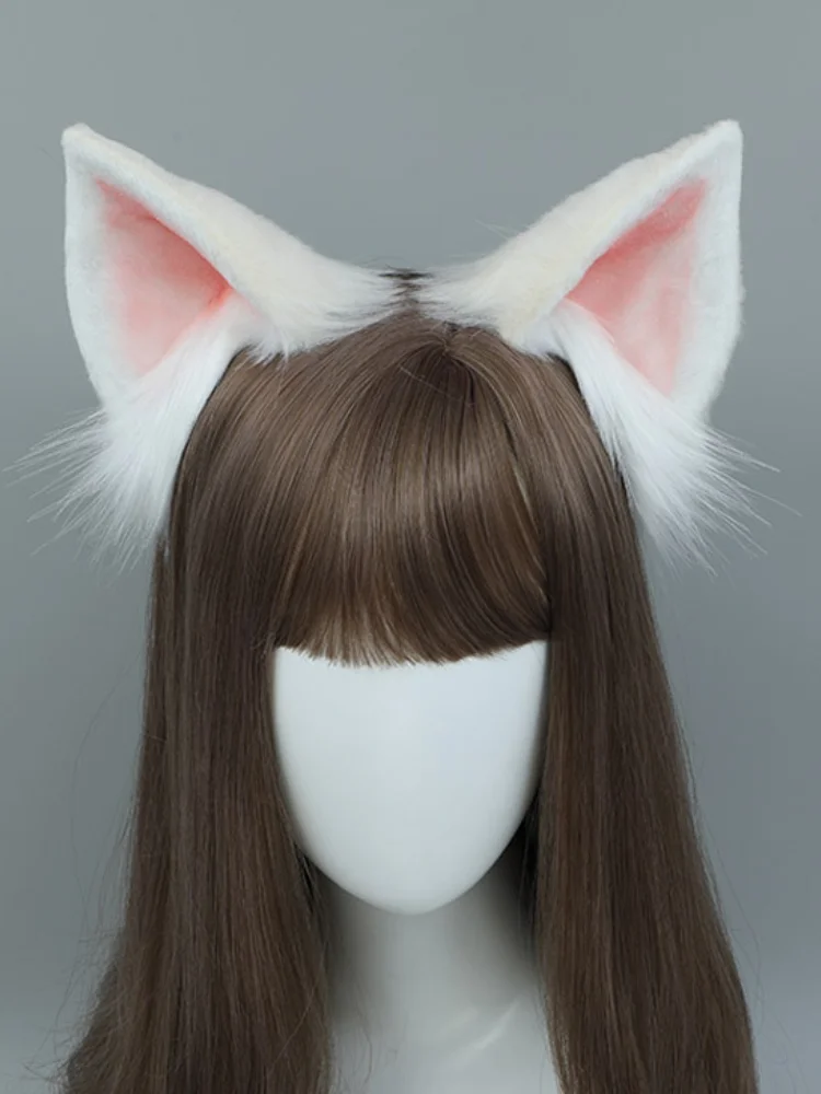 Cosplay Headpiece Accessories Hair Bands Cat Ear Headwear Adjustable Headdress Unisex Headband