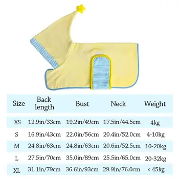 Quick-Dry Absorbent Dog Bathrobe