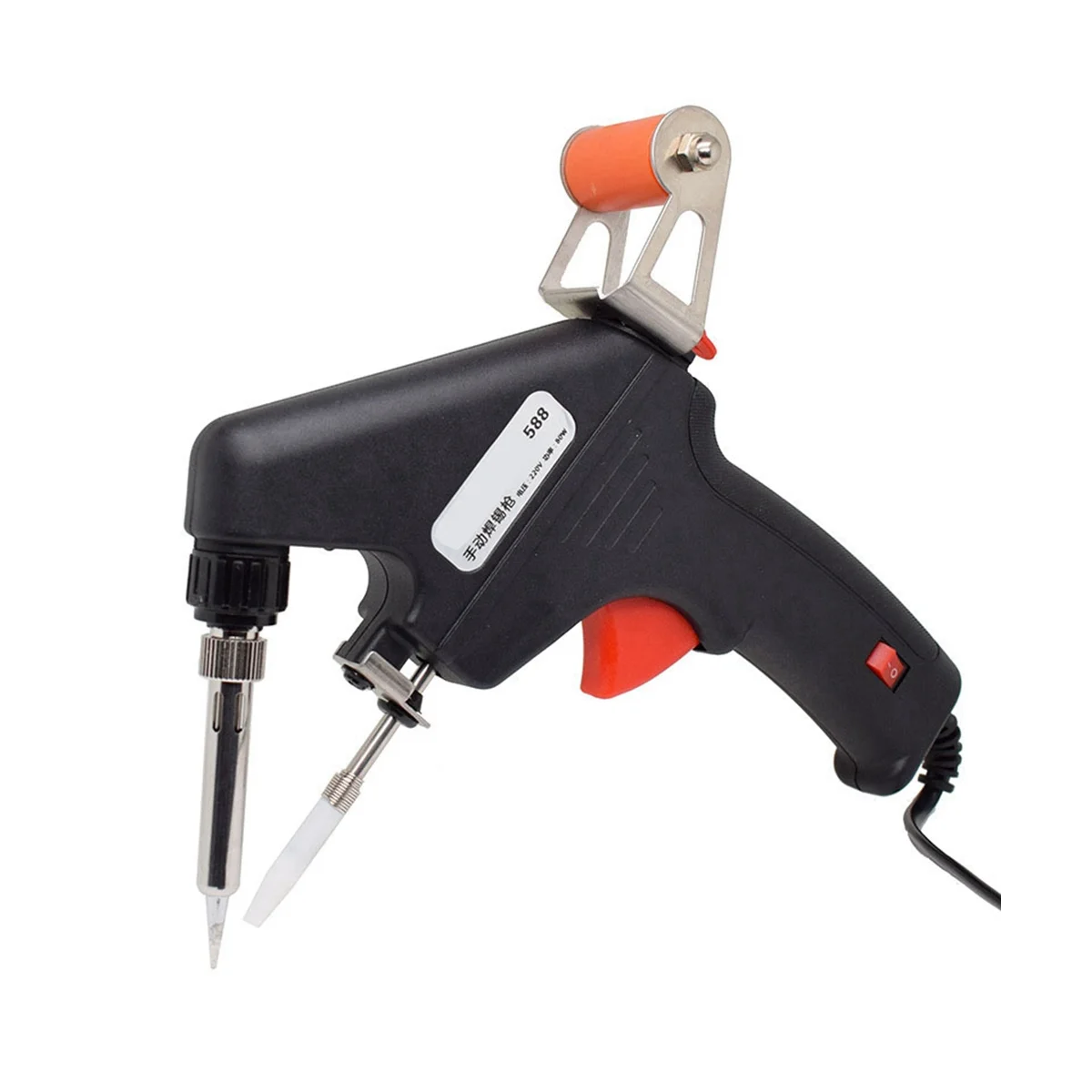 

Manual Soldering Gun Tin-Feeding Electric Soldering Iron 80W High Spot Welding Efficiency EU Plug