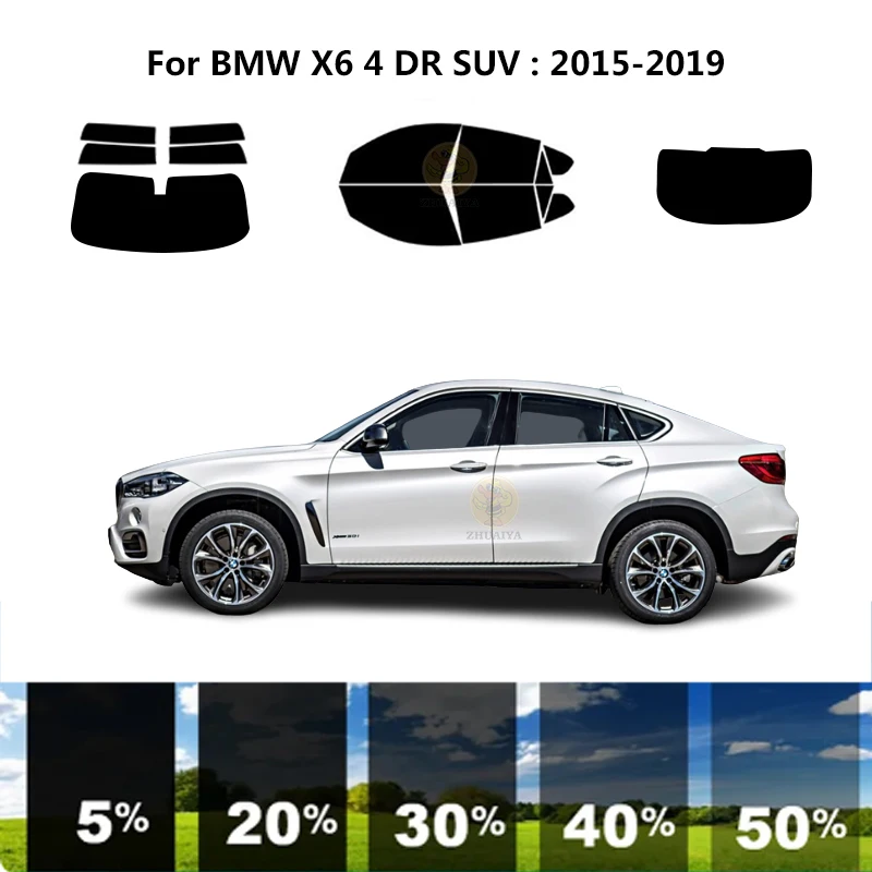 

Нанокерамическая Автомобильная УФ-пленка Precut для окон, автомобильная оконная пленка для BMW X6 F16 4 DR SUV 2015-2019