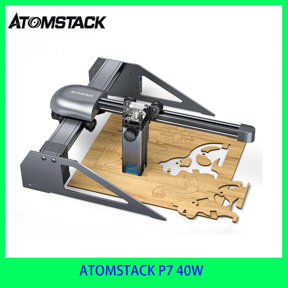 3d printers for sale ATOMSTACK P7 40W Laser Engraver CNC Desktop DIY Cutting Machine 200*200 Engraving Area Compression Fixed-focus Cutter carbon fiber 3d printer